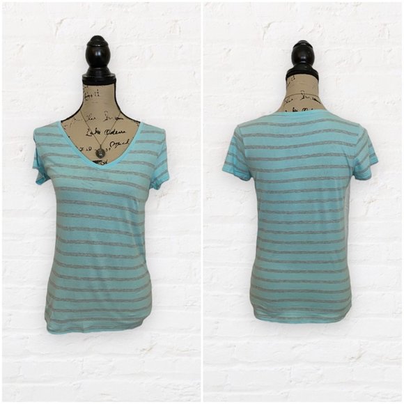 Sookie Stackhouse OP Striped V Neck Tee True Blood - Picture 3 of 7